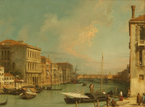 Veduta del Canal Grande, Venezia, da Campo S. Vio - Giovanni Antonio Canal detto Canaletto