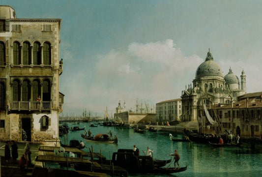 Veduta del Canal Grande e della Punta della Dogana, 1743 - Bernardo Bellotto