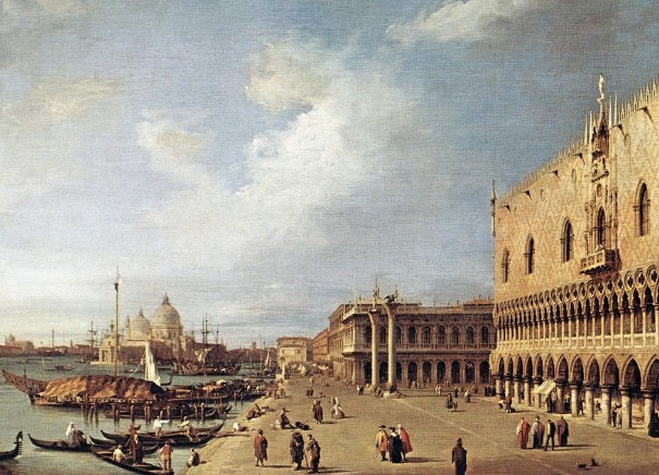 View of the Doge's Palace - Giovanni Antonio Canal known as Canaletto
