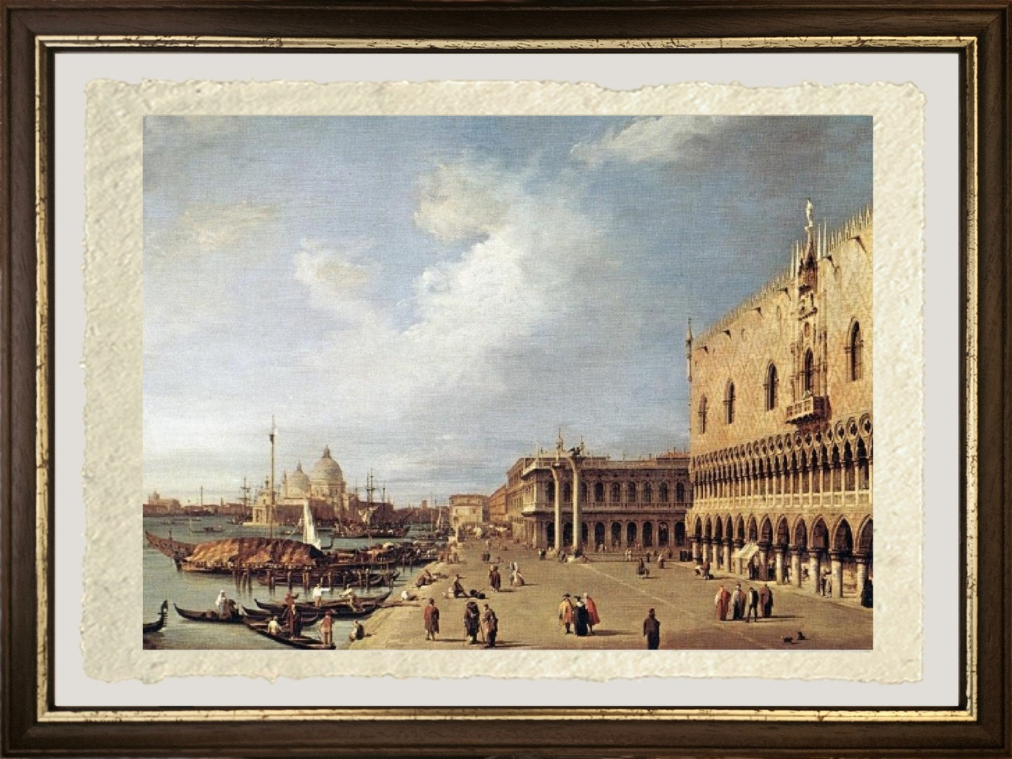 View of the Doge's Palace - Giovanni Antonio Canal known as Canaletto