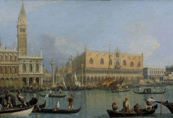 Veduta del Palazzo Ducale a Venezia - Giovanni Antonio Canal detto Canaletto