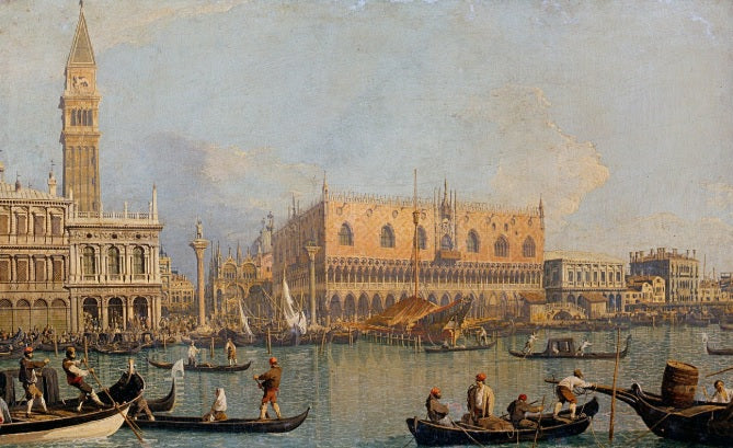 Veduta del Palazzo Ducale a Venezia, prima del 1755 - Giovanni Antonio Canal detto Canaletto
