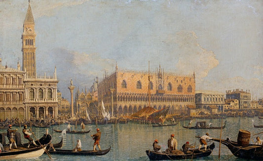 Veduta del Palazzo Ducale a Venezia, prima del 1755 - Giovanni Antonio Canal detto Canaletto