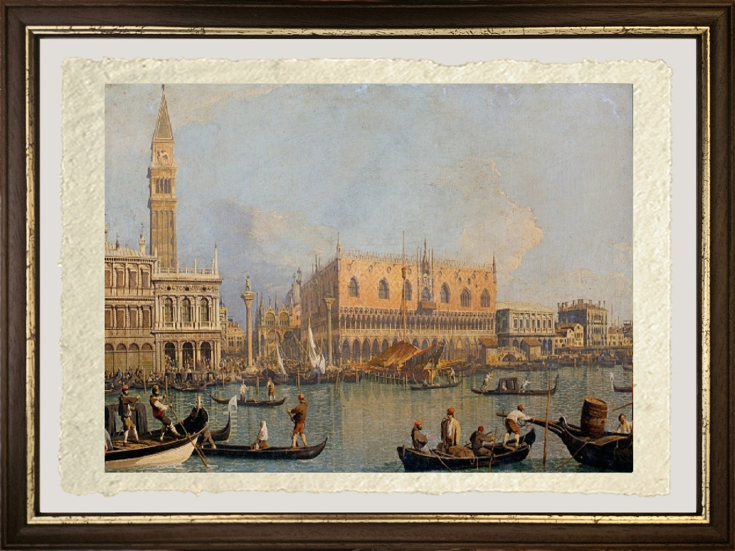 Veduta del Palazzo Ducale a Venezia, prima del 1755 - Giovanni Antonio Canal detto Canaletto