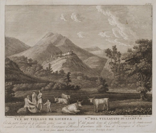 Veduta del Villaggio di Licenzo (n. VI) - Philippe Hackert