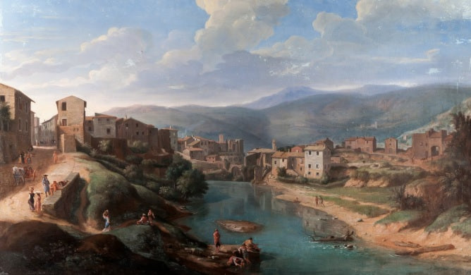 View of the Aniene at Tivoli, c. 1710-15 - Gaspare Vanvitelli - Gaspar van Wittel