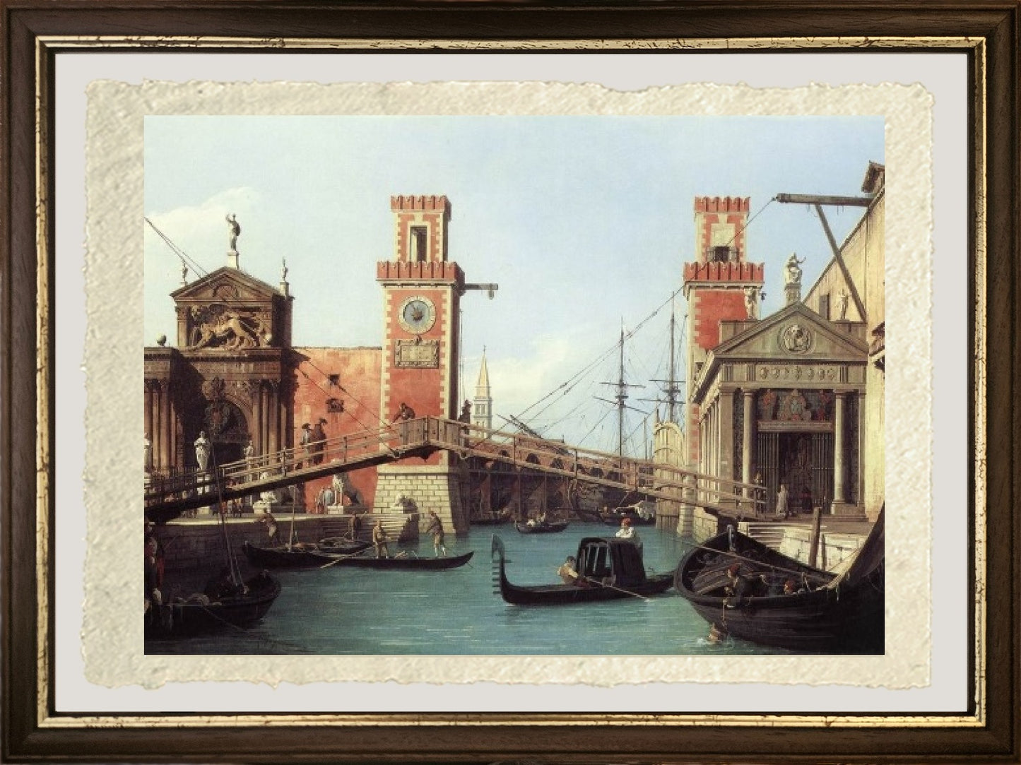 View of the entrance to the Arsenal - Giovanni Antonio Canal known as Canaletto