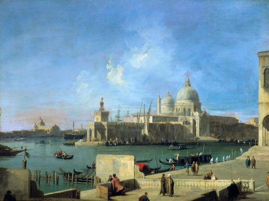 Veduta della Salute dall'ingresso del Canal Grande - Giovanni Antonio Canal detto Canaletto