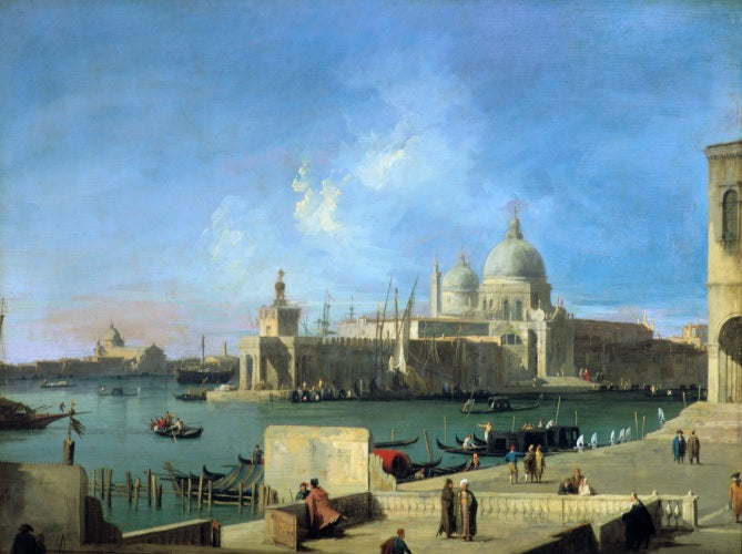 Veduta della chiesa delle Salute dall'ingresso del Canal Grande, 1727 - Giovanni Antonio Canal detto Canaletto