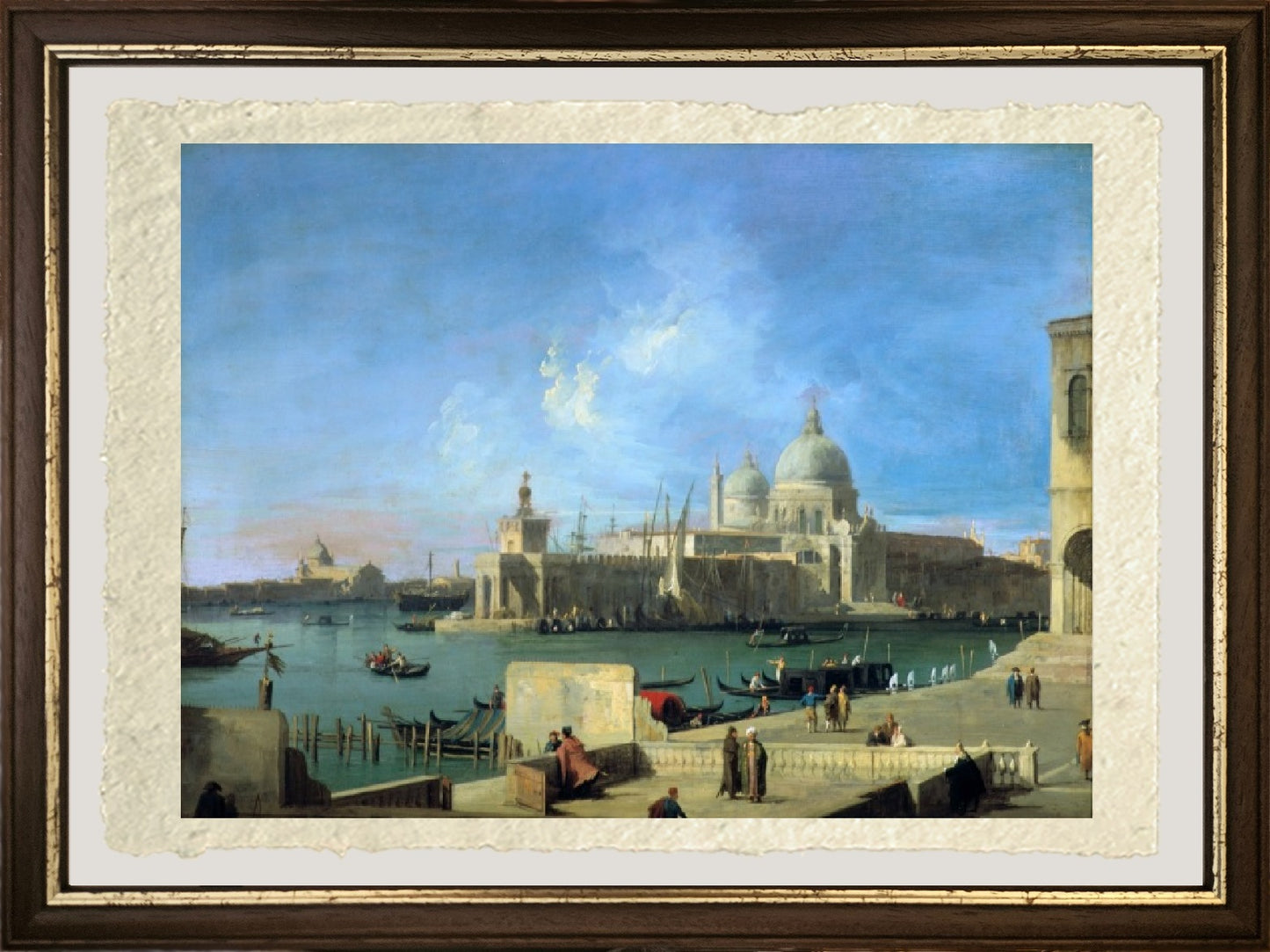 Veduta della chiesa delle Salute dall'ingresso del Canal Grande, 1727 - Giovanni Antonio Canal detto Canaletto