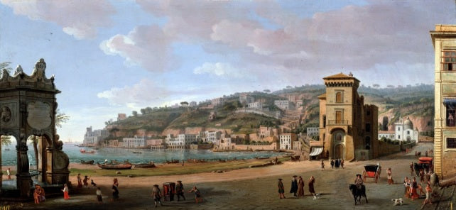 View of the Chiaia district, Naples - Gaspare Vanvitelli - Gaspar van Wittel
