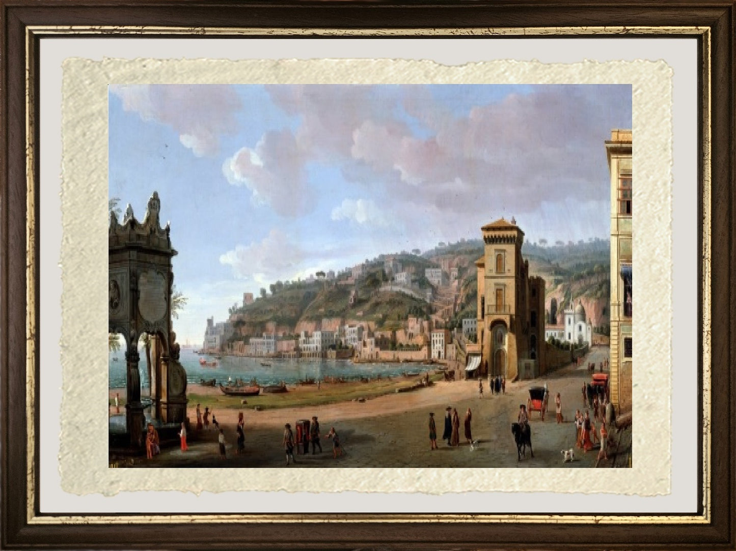 View of the Chiaia district, Naples - Gaspare Vanvitelli - Gaspar van Wittel