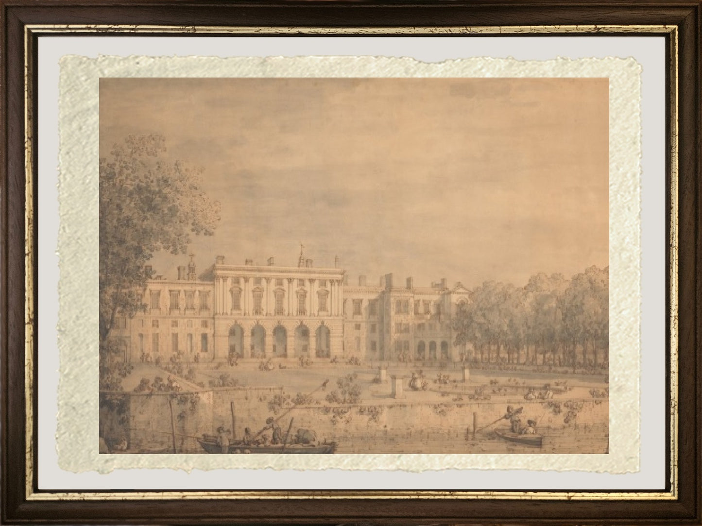 Veduta del vecchio Somerset House - Giovanni Antonio Canal detto Canaletto