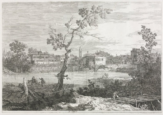 Veduta di Burano - Giovanni Antonio Canal detto Canaletto