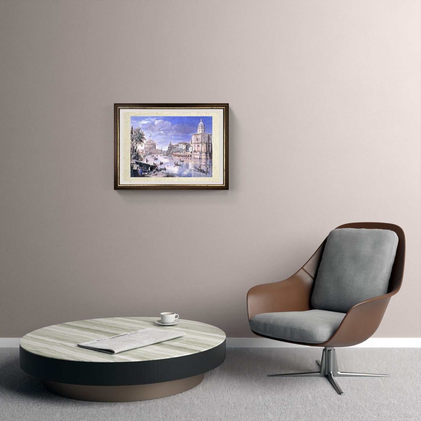 Veduta di Castel Sant'Angelo, Roma - Gaspare Vanvitelli - Gaspar van Wittel