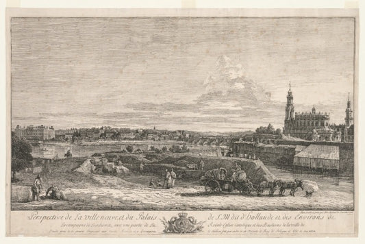 Veduta di Dresda, 1748 - Bernardo Bellotto
