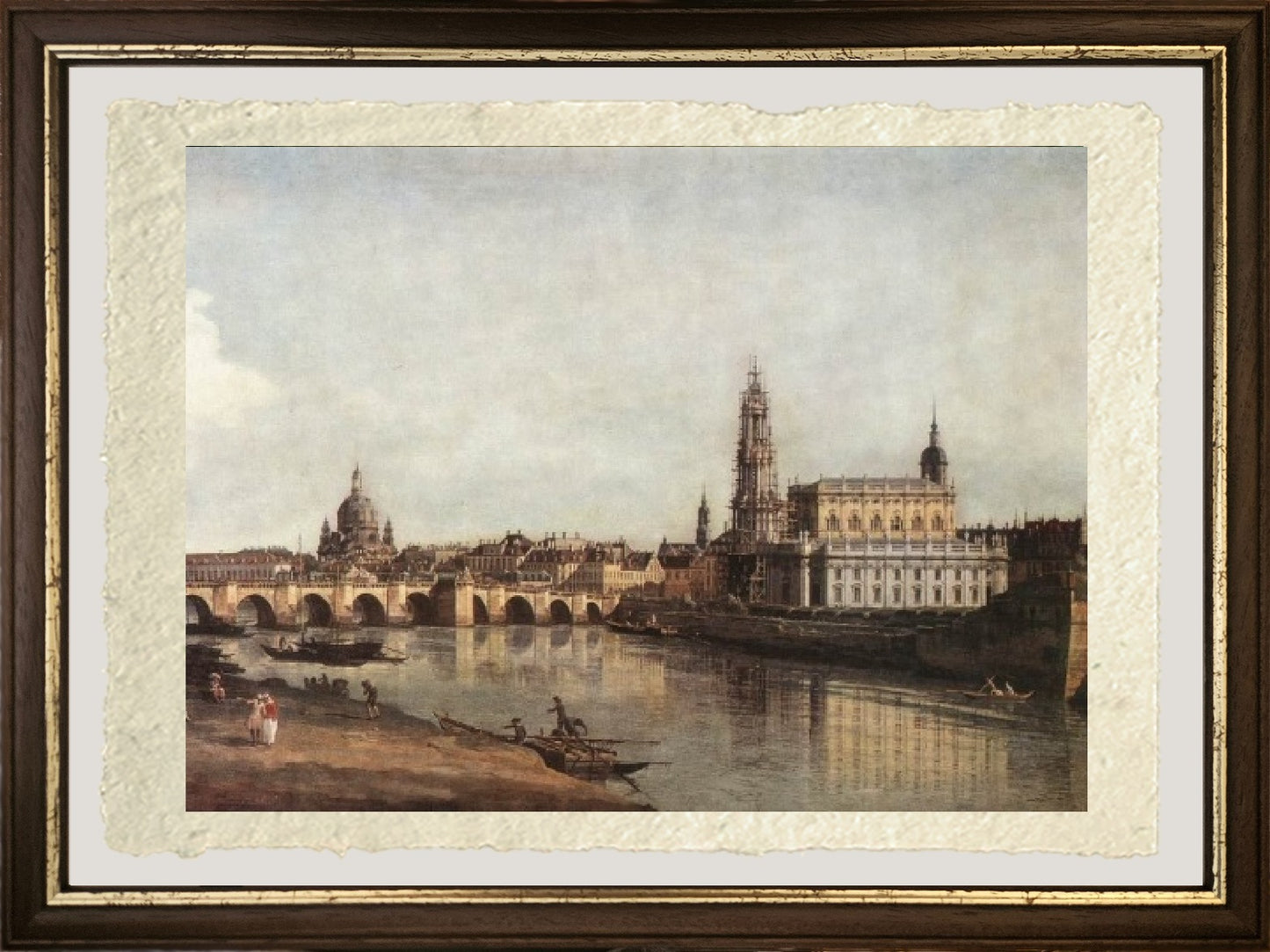 Veduta di Dresda dalla Riva Destra dell'Elba con il Ponte Augusto - Bernardo Bellotto