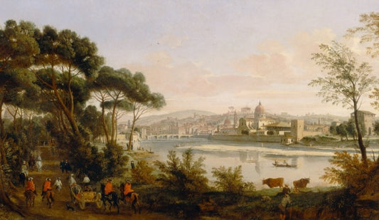 View of Florence - Gaspare Vanvitelli - Gaspar van Wittel