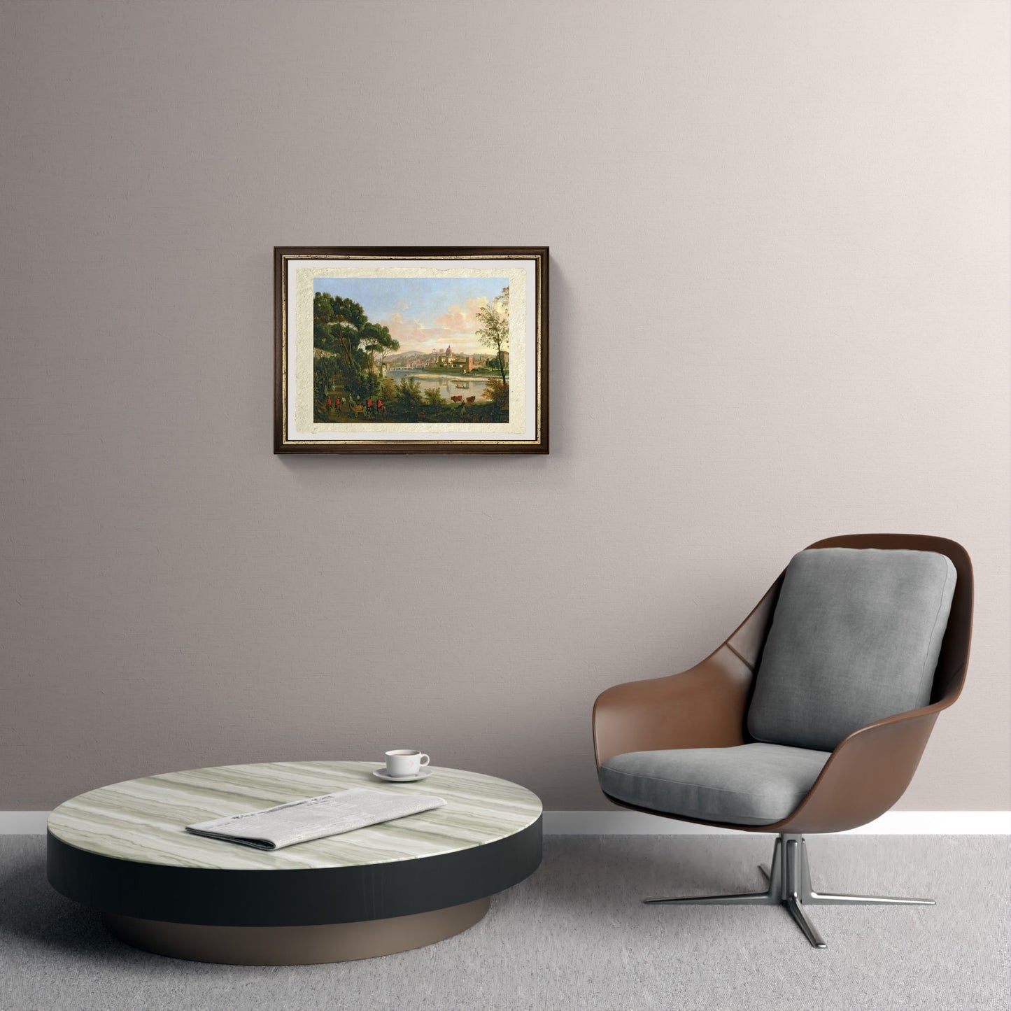 Veduta di Firenze dalle Cascine - Gaspare Vanvitelli - Gaspar van Wittel