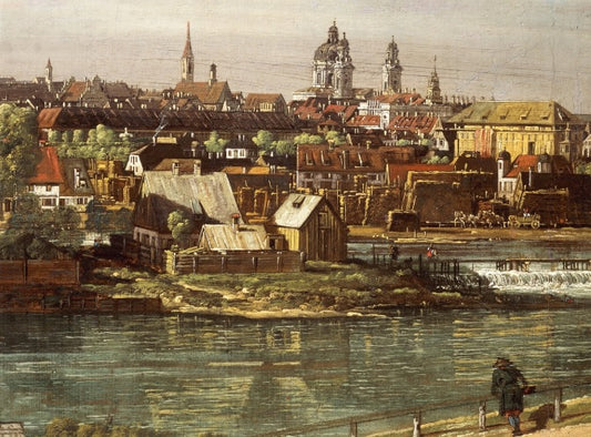 Veduta di Monaco da Haidhausen con il fiume Isar - Bernardo Bellotto