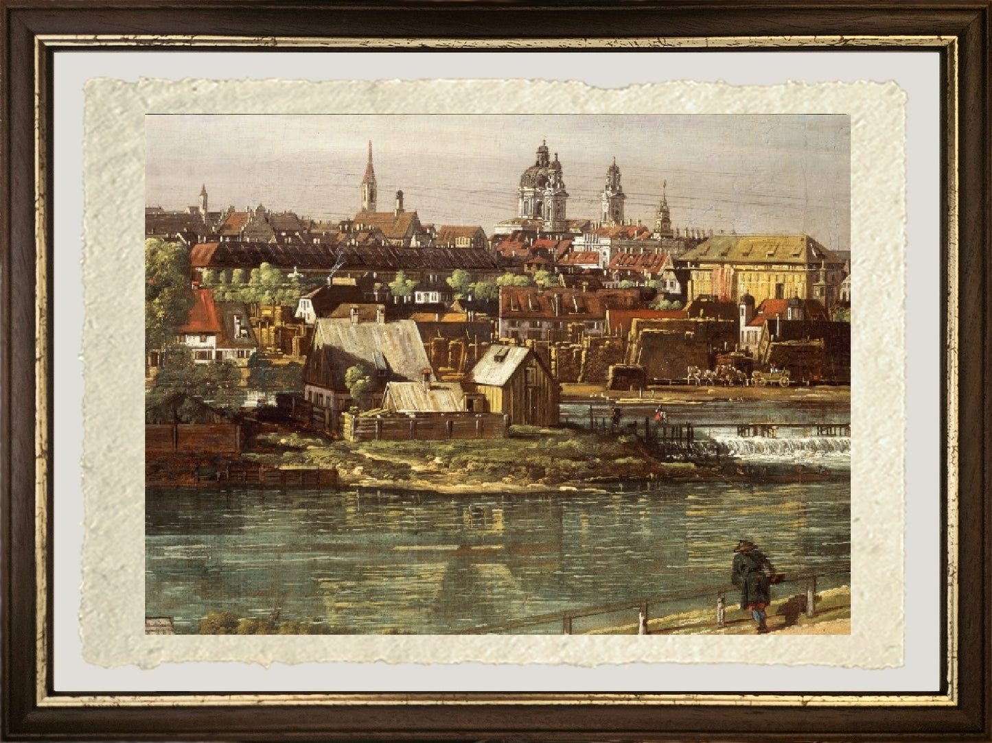 Veduta di Monaco da Haidhausen con il fiume Isar - Bernardo Bellotto