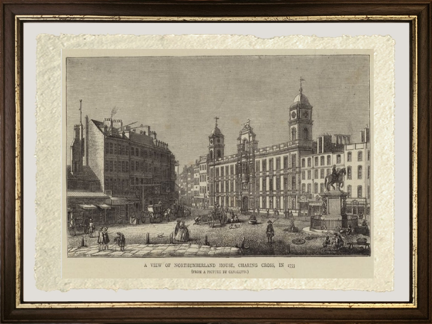 View of Northumberland House, Charing Cross, in 1753 - Giovanni Antonio Canal known as Canaletto
