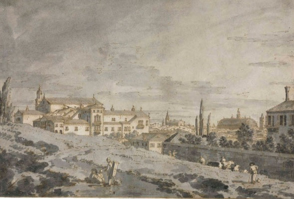 View of Padua outside the walls of the city - Giovanni Antonio Canal known as Canaletto