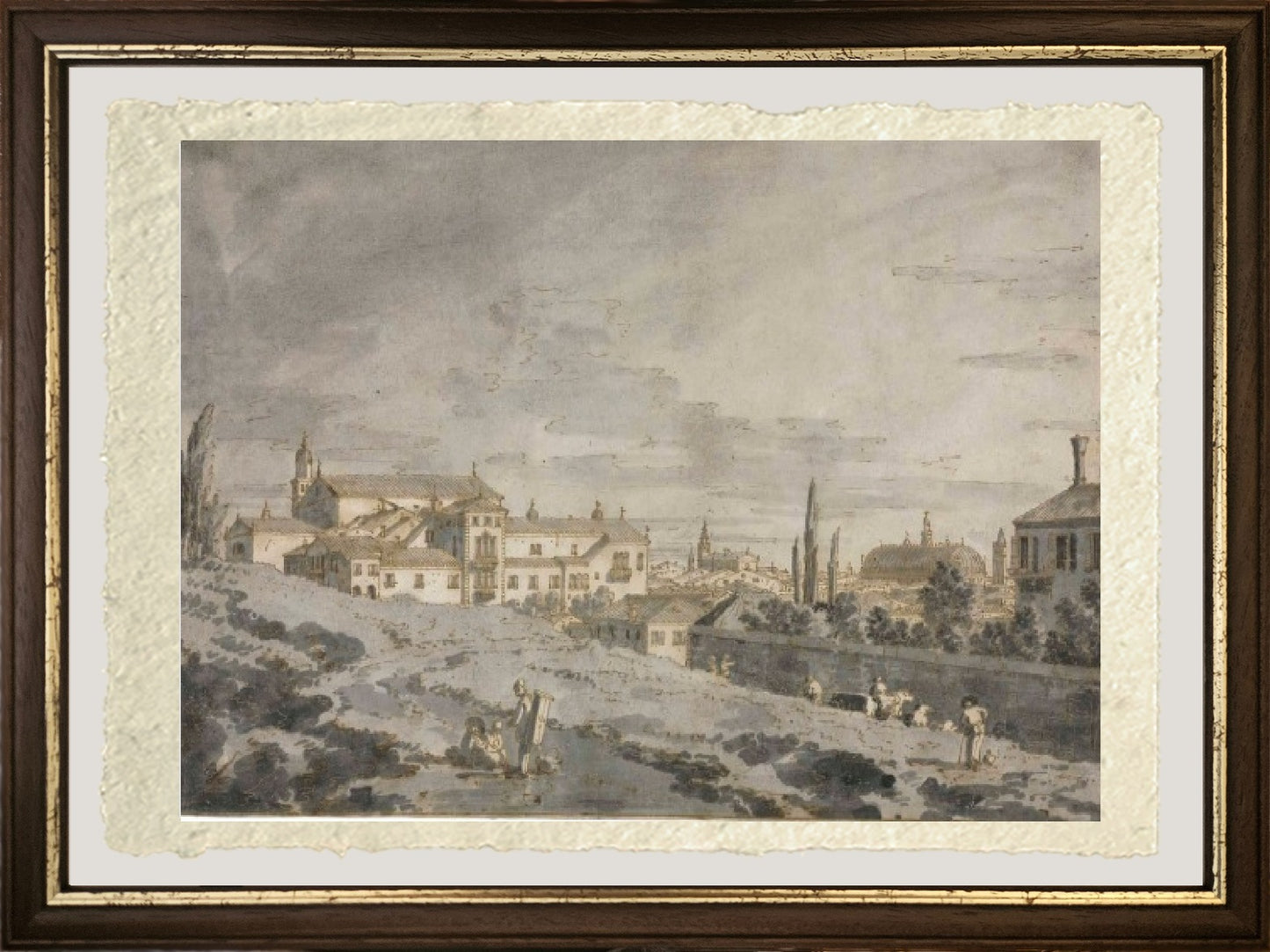 View of Padua outside the walls of the city - Giovanni Antonio Canal known as Canaletto
