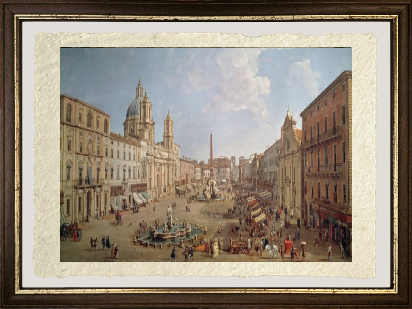 View of Piazza Navona, painting by Gaspar van Wittel or Gaspare Vanvitelli (1652 or 1653)