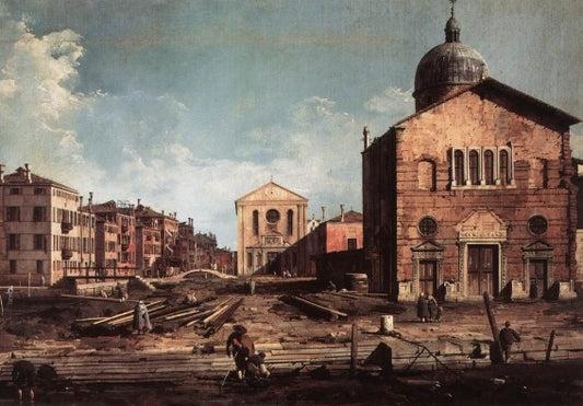 View of San Giuseppe di Castello - Giovanni Antonio Canal known as Canaletto