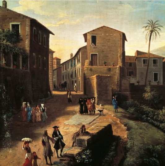 Veduta di Tivoli, di Gaspare Vanvitelli (1652 o 1653-1736) (dettaglio)