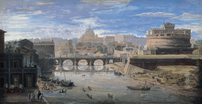 Veduta di Tor di Nona - Gaspare Vanvitelli - Gaspar van Wittel