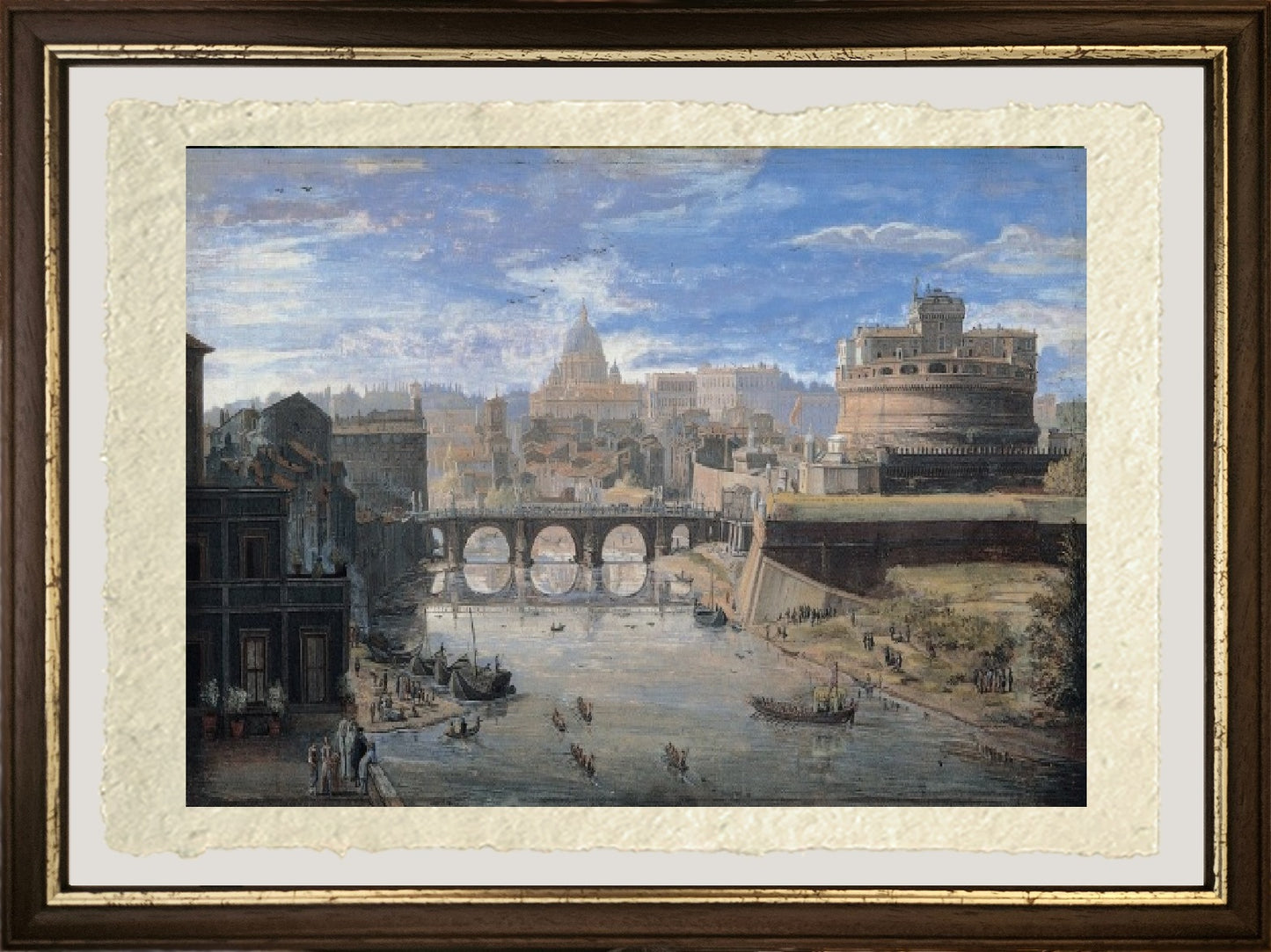 Veduta di Tor di Nona - Gaspare Vanvitelli - Gaspar van Wittel