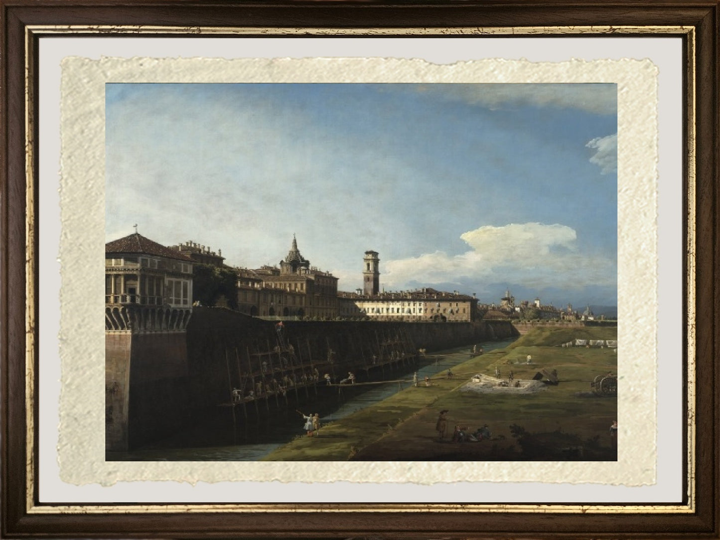 View of Turin from the Royal Gardens - Bernardo Bellotto