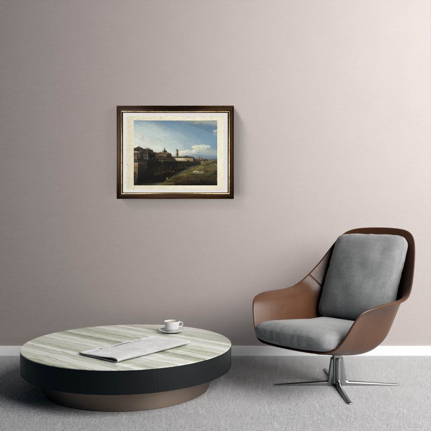 View of Turin from the Royal Gardens - Bernardo Bellotto