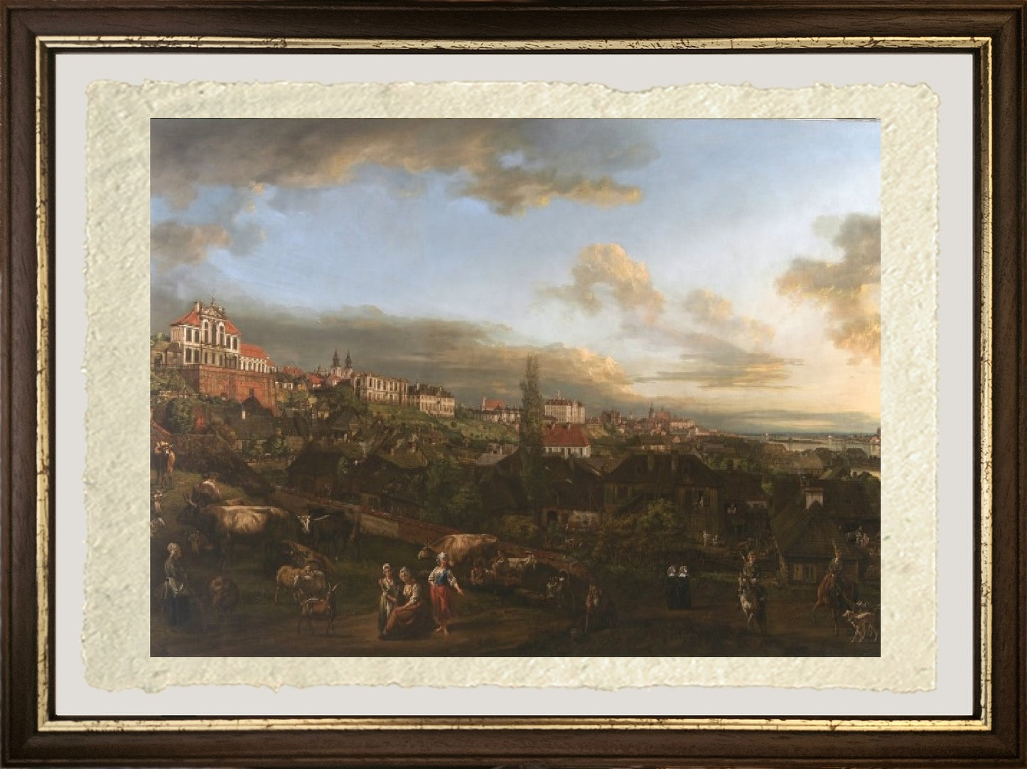 Veduta di Varsavia con il palazzo Ordynacki - Bernardo Bellotto
