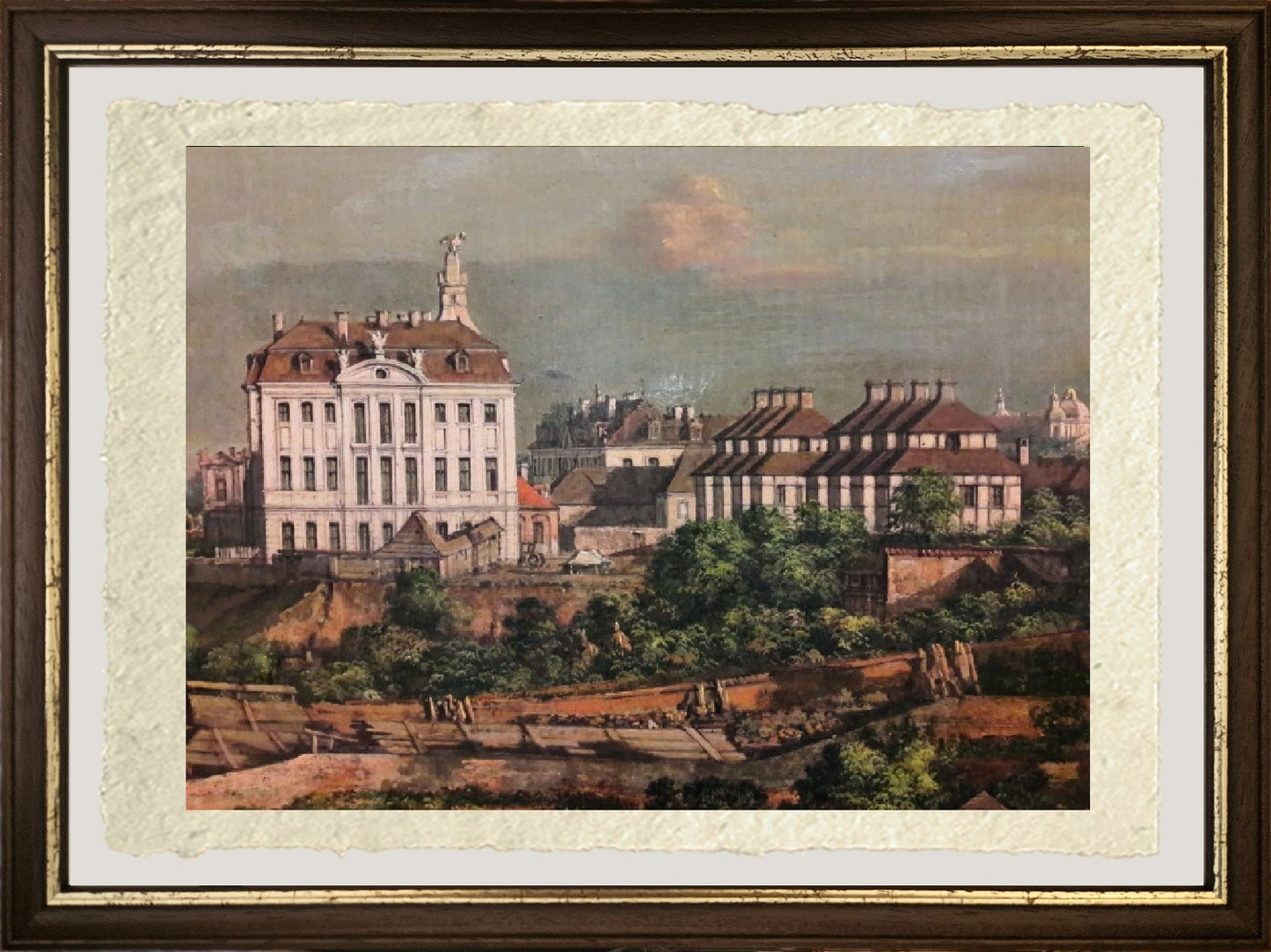 Veduta di Varsavia dal Castello Reale (dettaglio) - Bernardo Bellotto