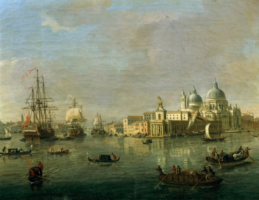 View of Venice with the Giudecca and the Customs House (detail) - Gaspare Vanvitelli - Gaspar van Wittel
