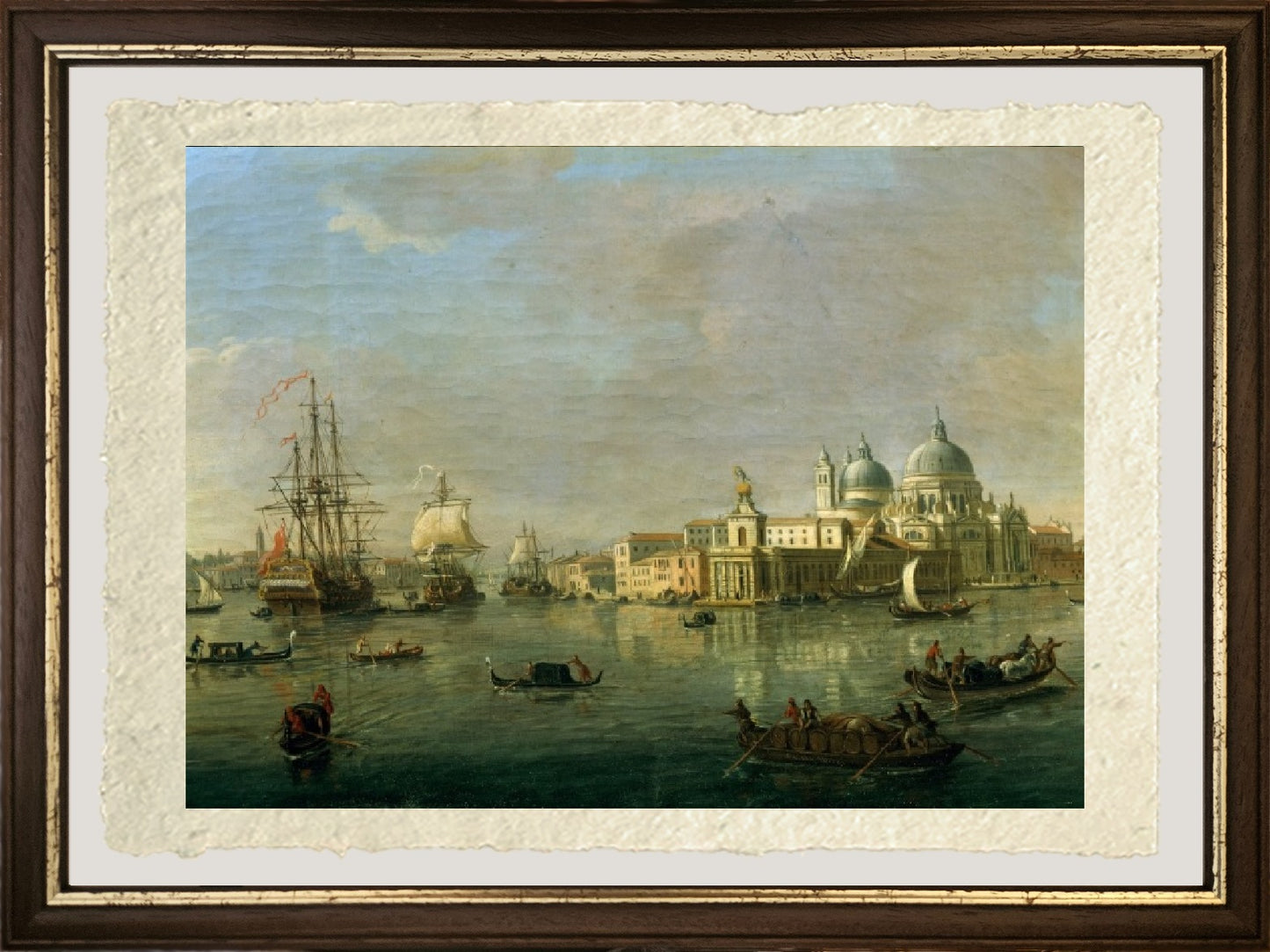 View of Venice with the Giudecca and the Customs House (detail) - Gaspare Vanvitelli - Gaspar van Wittel