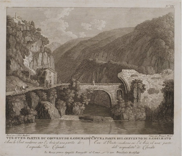 Veduta di una parte del convento di S. Cosimato (n. III) - Jakob-Philipp Hackert