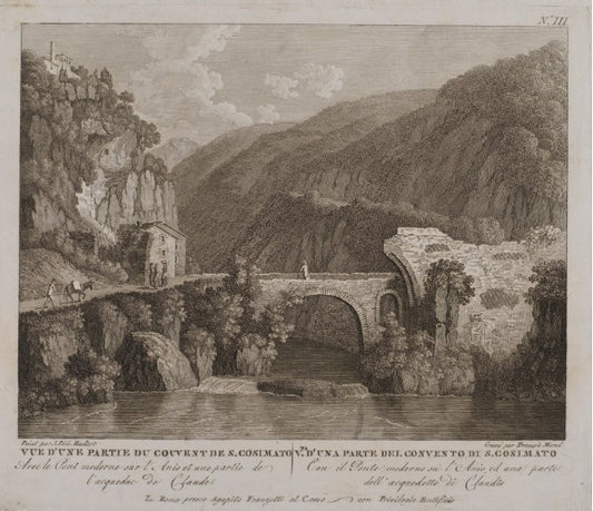Veduta di una parte del convento di S. Cosimato (n. III) - Jakob-Philipp Hackert