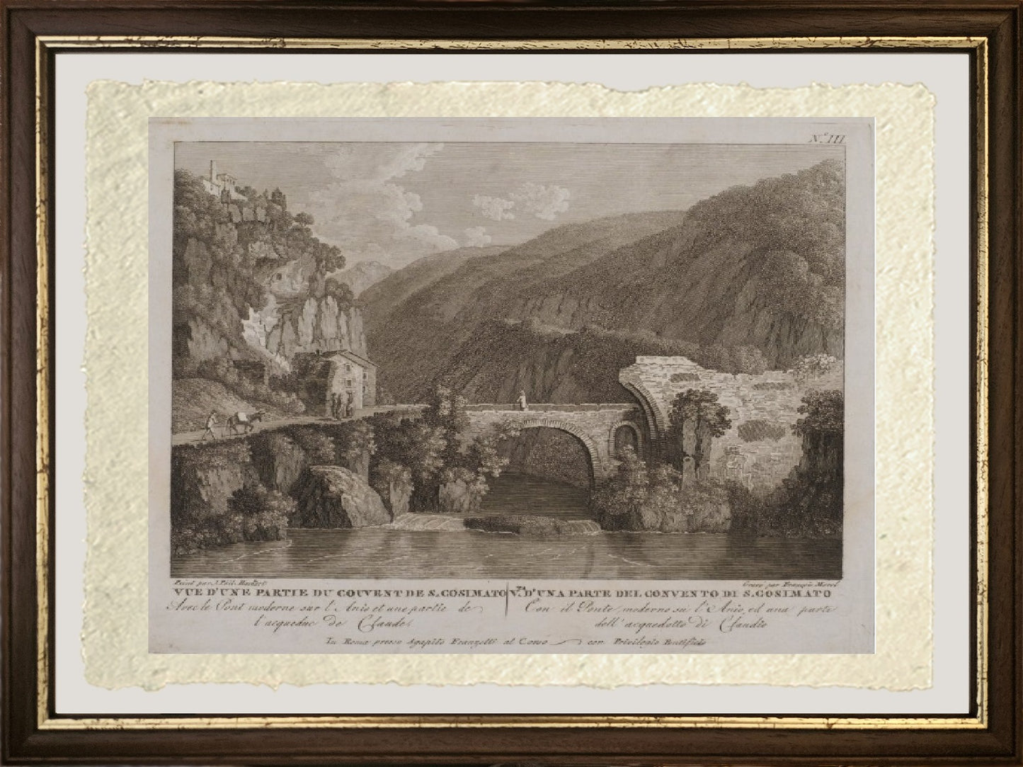 Veduta di una parte del convento di S. Cosimato (n. III) - Jakob-Philipp Hackert
