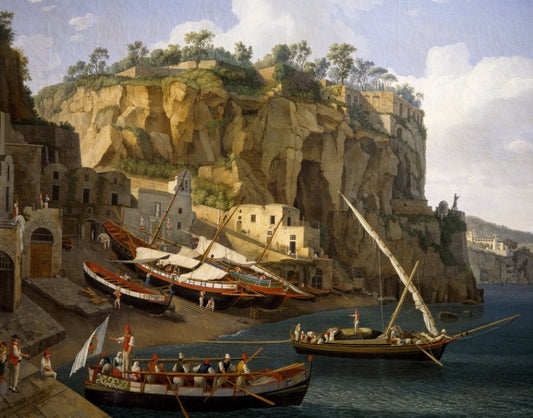 Veduta di una piccola marina a Sorrento - Jakob-Philipp Hackert