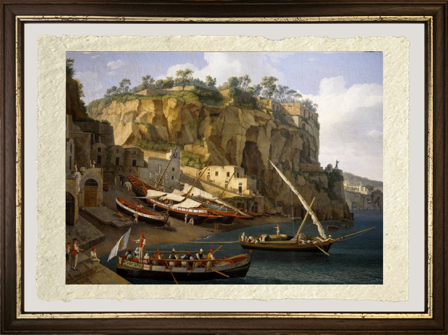 Veduta di una piccola marina a Sorrento - Jakob-Philipp Hackert