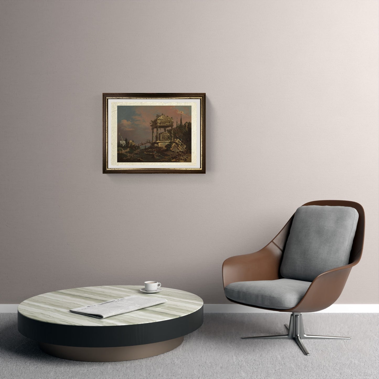 View of Rome with St. Peter's and Castel Sant' Angelo in the Distance, 1685 - Gaspare Vanvitelli - Gaspar van Wittel