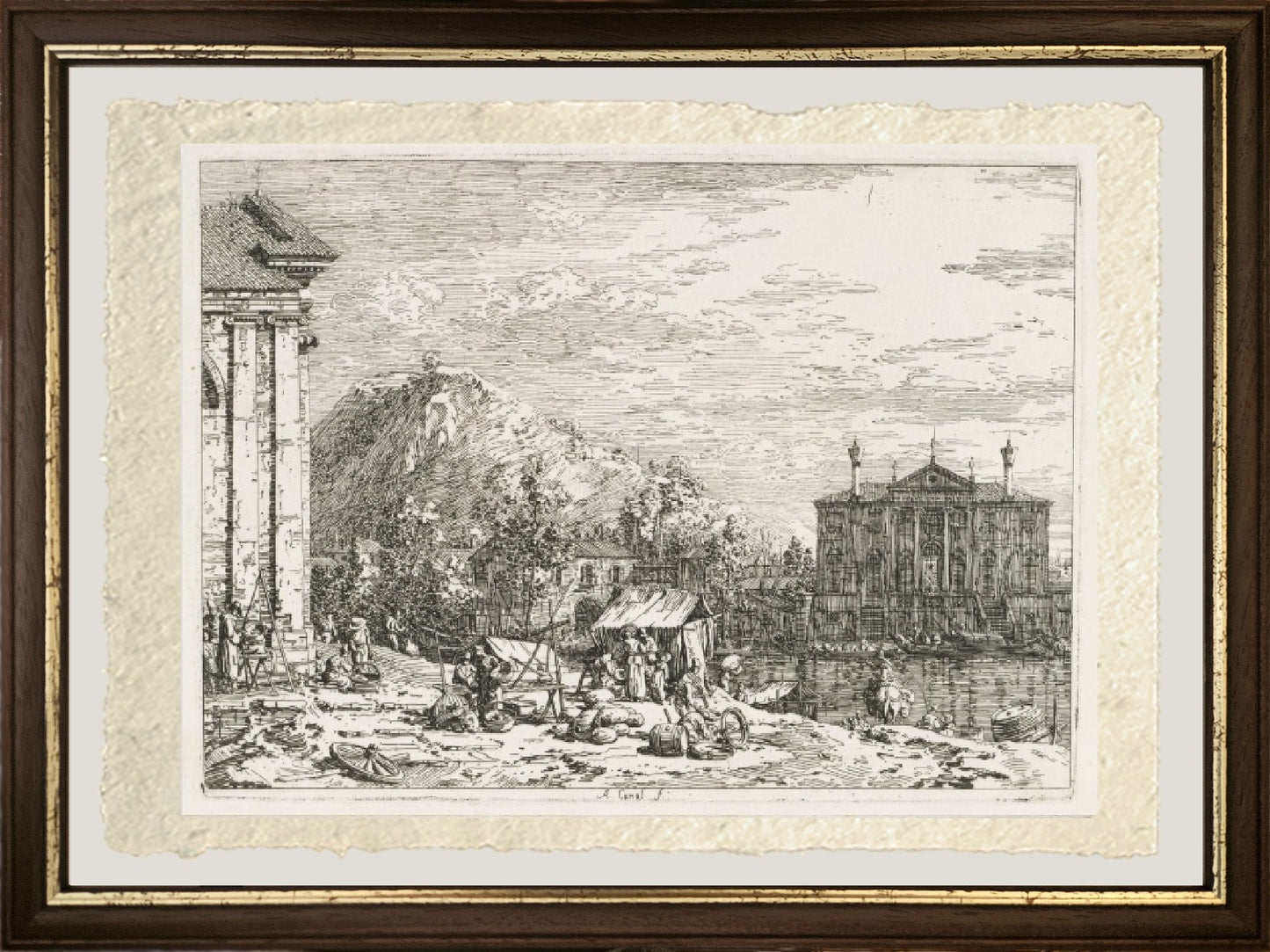 Views: a city beyond a river - Giovanni Antonio Canal, known as Canaletto