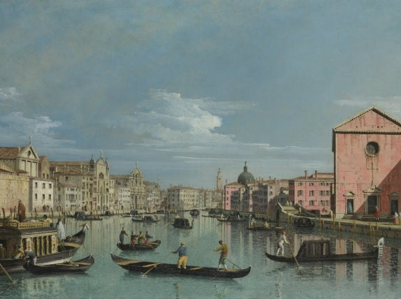 Venezia. Parte superiore del Canal Grande verso Santa Croce, 1740 - Bernardo Bellotto