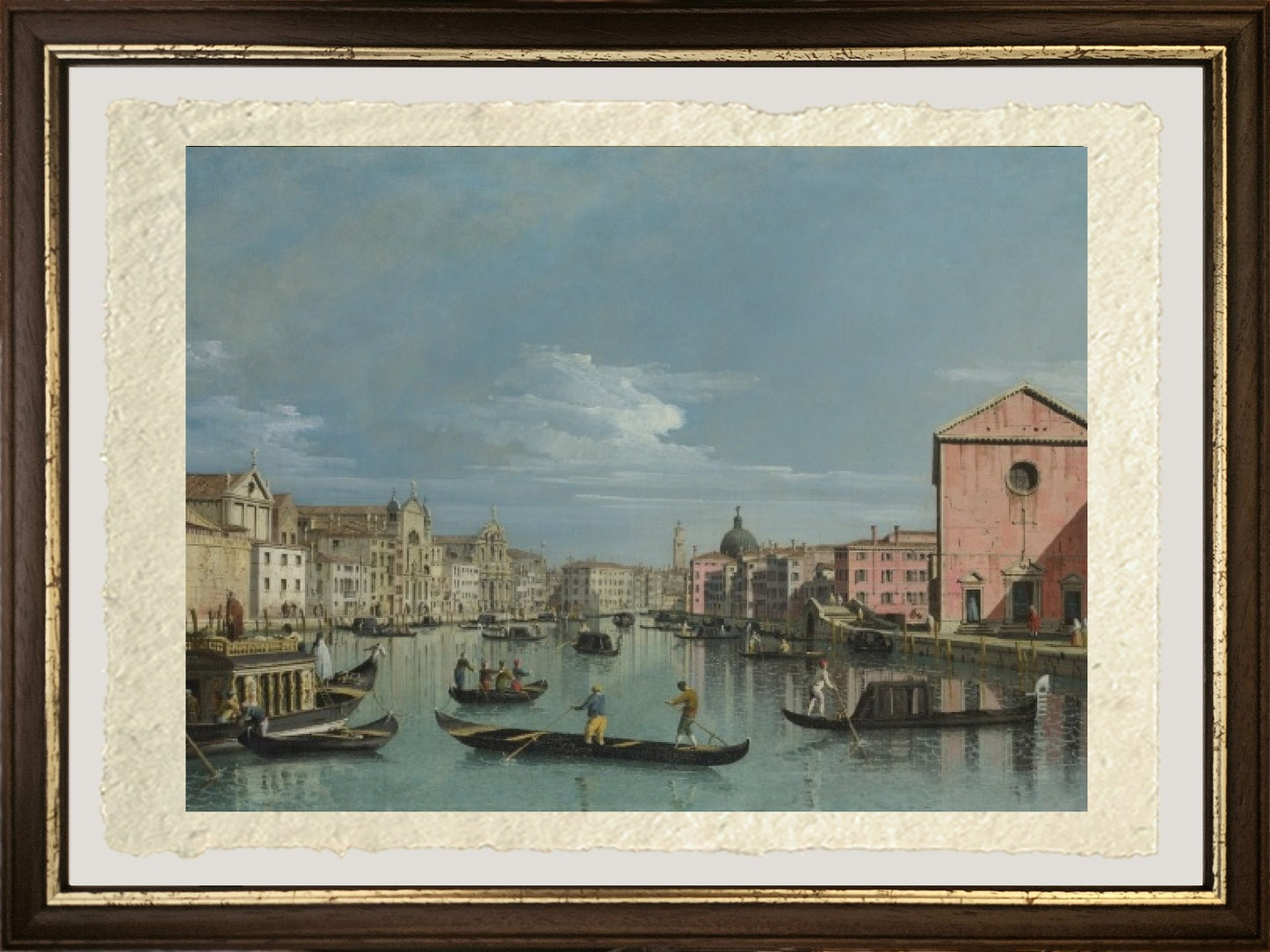 Venezia. Parte superiore del Canal Grande verso Santa Croce, 1740 - Bernardo Bellotto