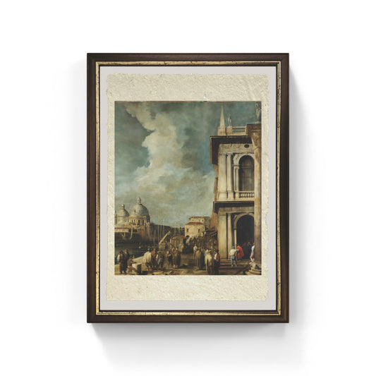 Venezia, dalla Piazzetta di Giovanni Antonio Canal detto Canaletto su carta Amalfi