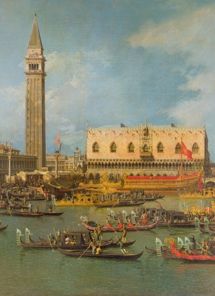Venezia, con preparativi per il matrimonio del Doge - Giovanni Antonio Canal detto Canaletto